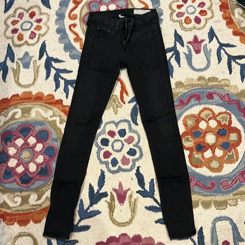 rag & bone: Cate Ankle Skinny - Black size 27